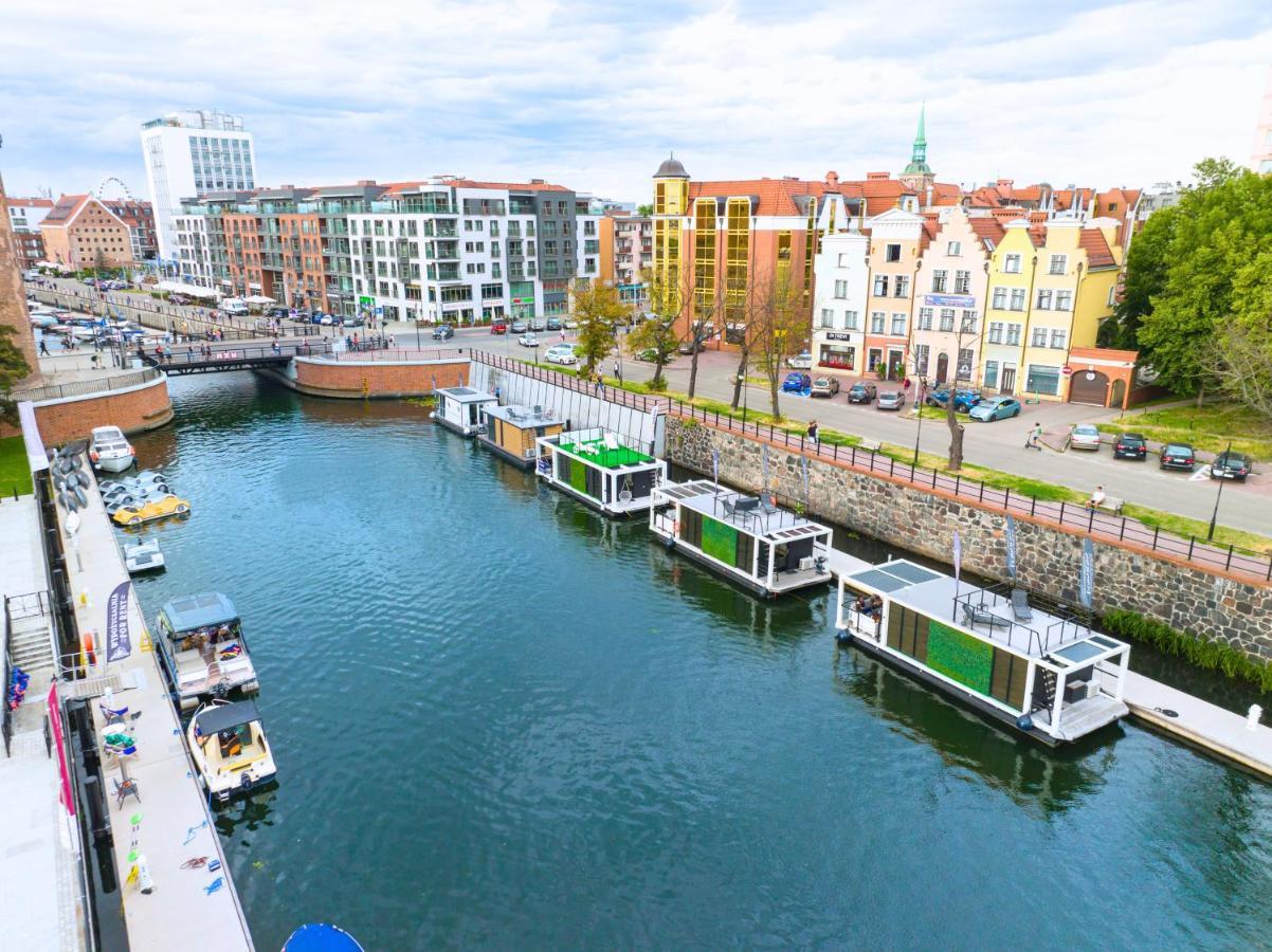 Domy Na Wodzie - La Mare Motlava Houseboats With Sauna By Downtown Apartments Gdansk Exterior foto