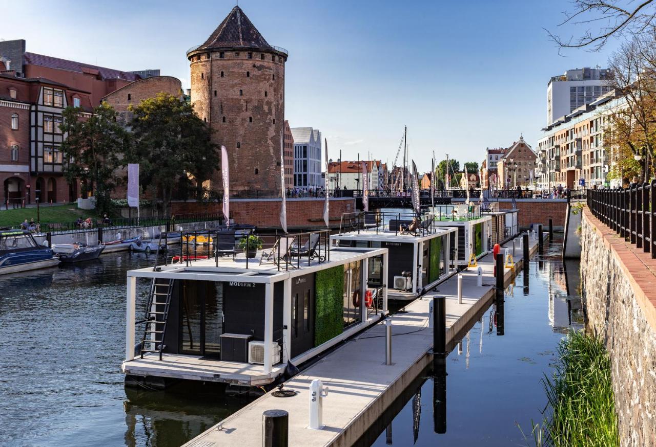 Domy Na Wodzie - La Mare Motlava Houseboats With Sauna By Downtown Apartments Gdansk Exterior foto