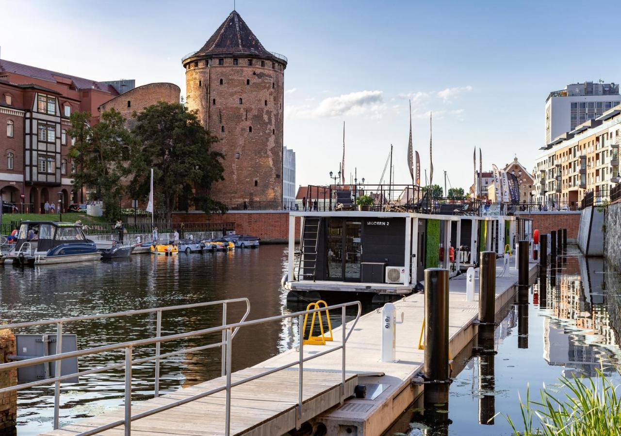 Domy Na Wodzie - La Mare Motlava Houseboats With Sauna By Downtown Apartments Gdansk Exterior foto