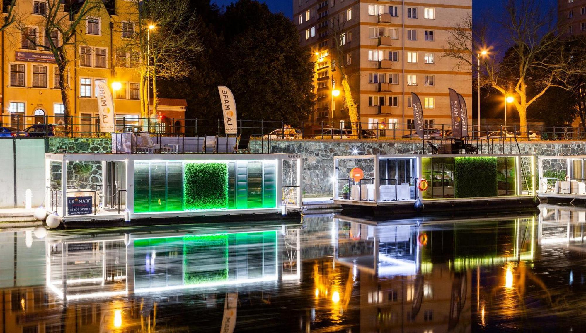 Domy Na Wodzie - La Mare Motlava Houseboats With Sauna By Downtown Apartments Gdansk Exterior foto