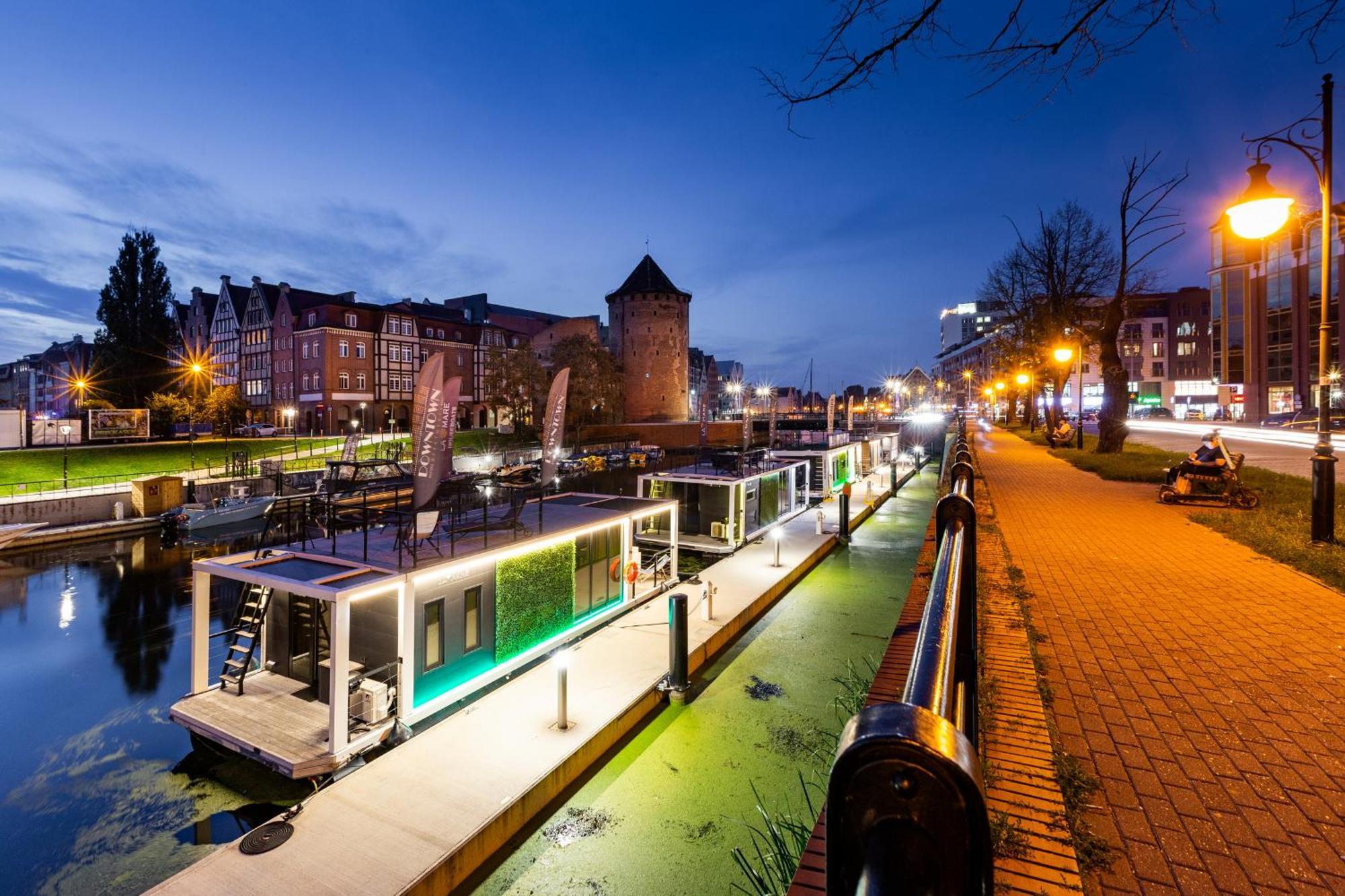 Domy Na Wodzie - La Mare Motlava Houseboats With Sauna By Downtown Apartments Gdansk Exterior foto