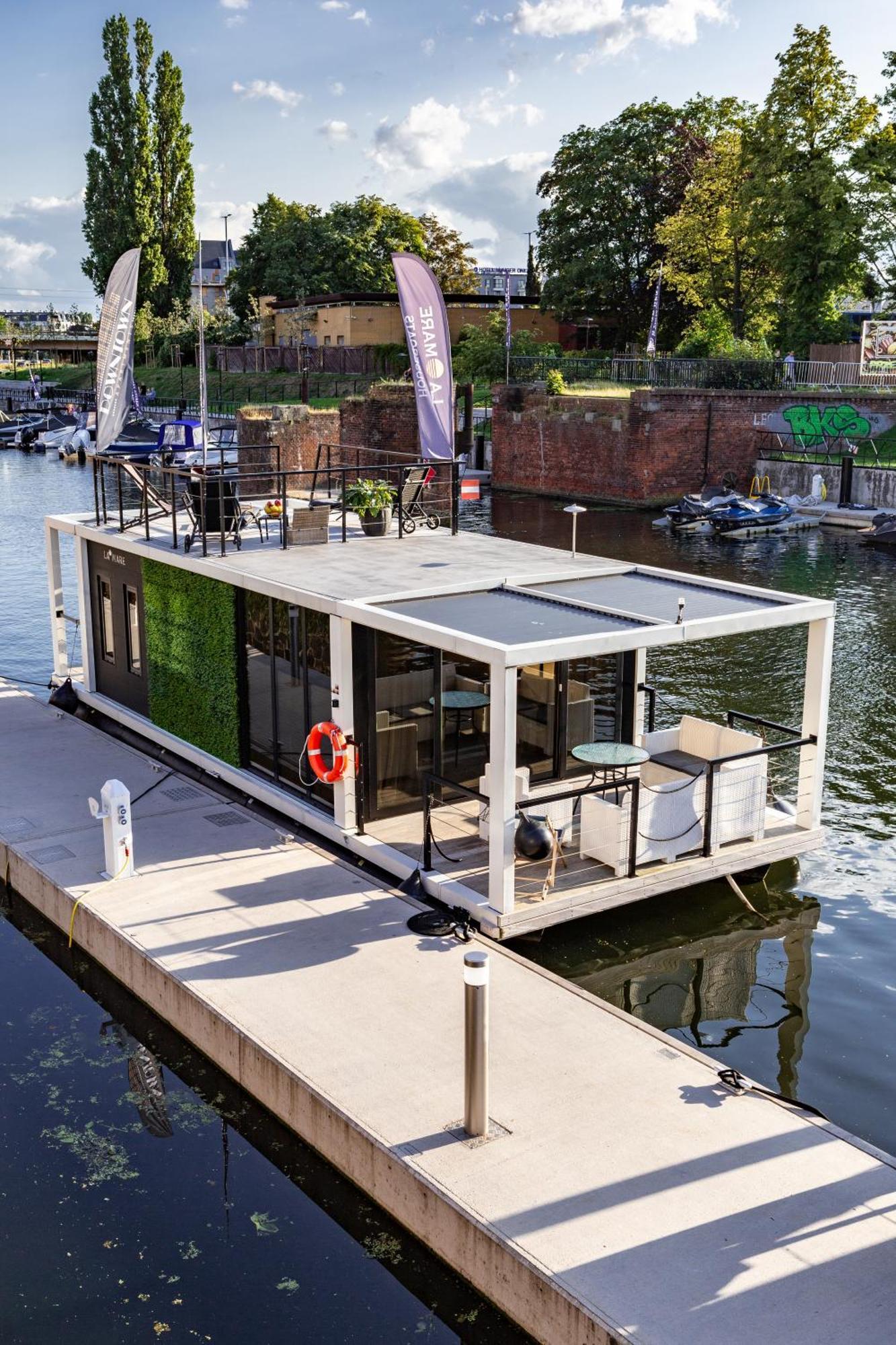 Domy Na Wodzie - La Mare Motlava Houseboats With Sauna By Downtown Apartments Gdansk Exterior foto