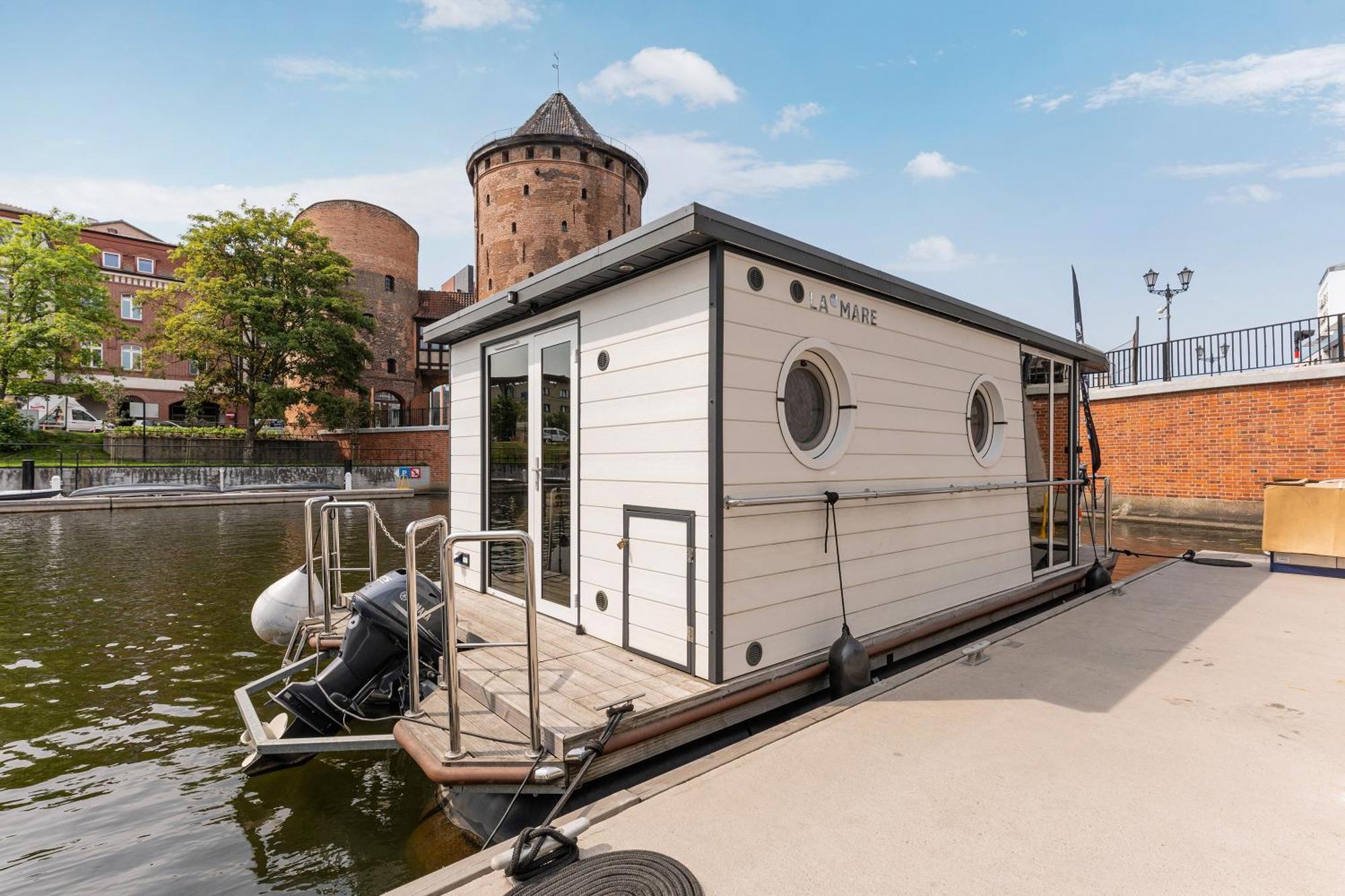 Domy Na Wodzie - La Mare Motlava Houseboats With Sauna By Downtown Apartments Gdansk Habitación foto